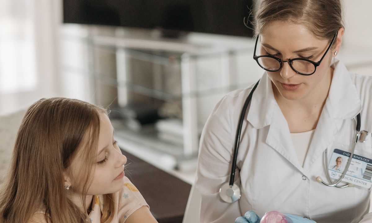 A clinician discussing treatment options with a patient